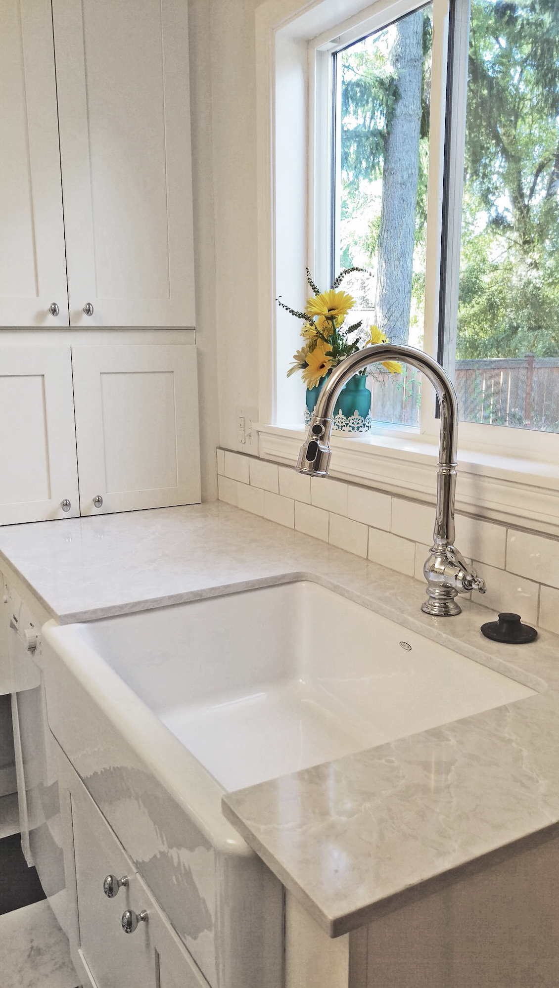 Simple White Seriously Happy Kitchen