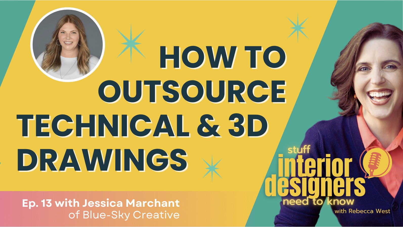 Podcast Episode: Outsourcing Design interior design drawings and 3d renderings
